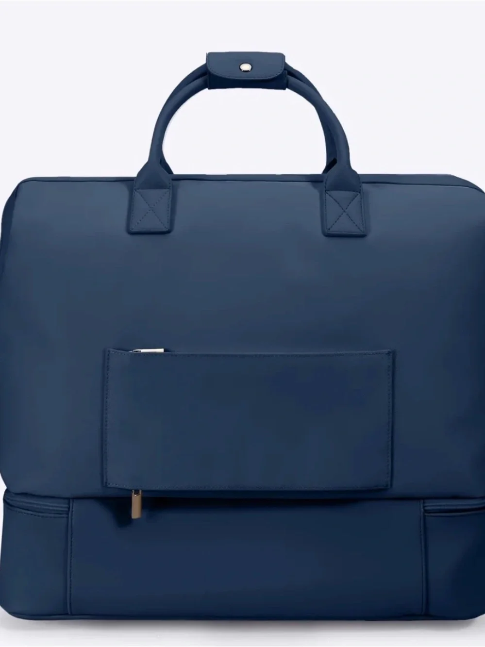 NOBL- Navy Travel Duffel Bag with Shoe Compartment , travel bag only